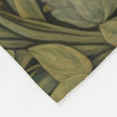 Vos in het bos, Art nouveau stijl Fleece Deken (Hoek)