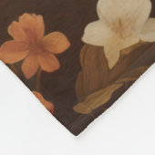 Vos in het bos humeurig Victoriaans Fleece Deken (Hoek)