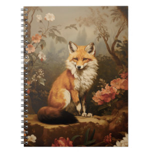 Vos in het bos humeurig Victoriaans Notitieboek