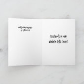 Vos in het Gras; Gelukkige Verjaardag Kaart (Binnen)