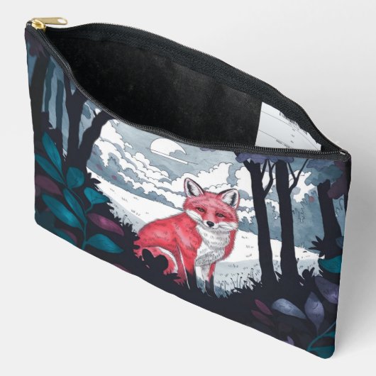 Vos in Hout Clearing Accessoirezak Reiszak Etui (Open)