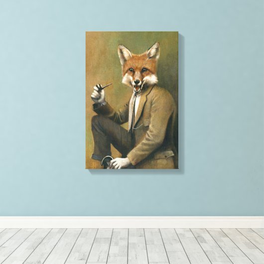  vos in pak verpakt canvas (Insitu (Houten vloer))