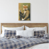  vos in pak verpakt canvas afdruk (Insitu (Slaapkamer))