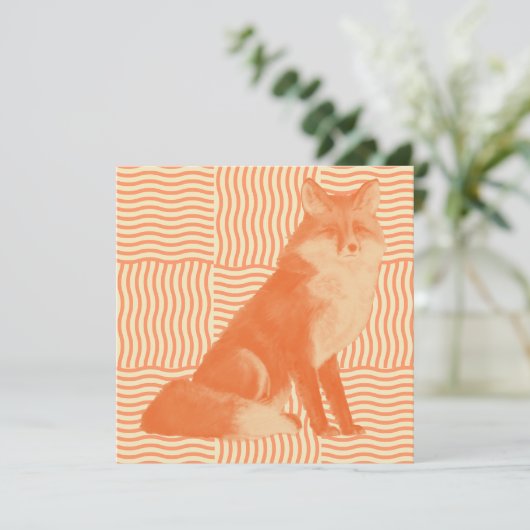 Vos kaart (Staand voorkant)