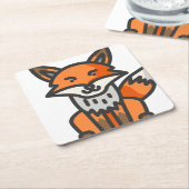 vos kartonnen onderzetters (Schuin)