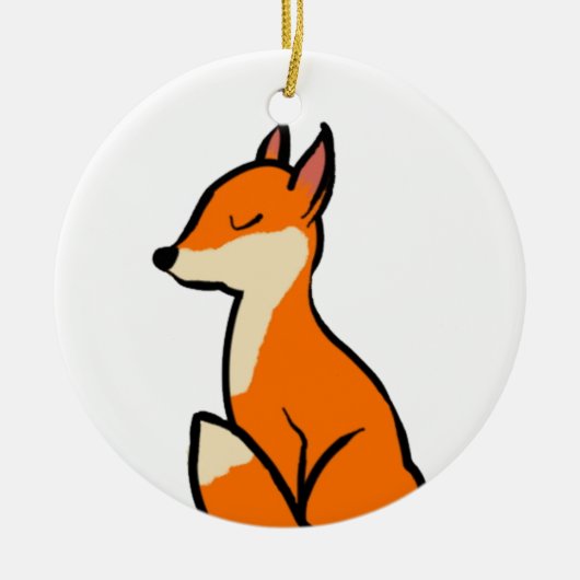  vos keramisch ornament (Voorkant)