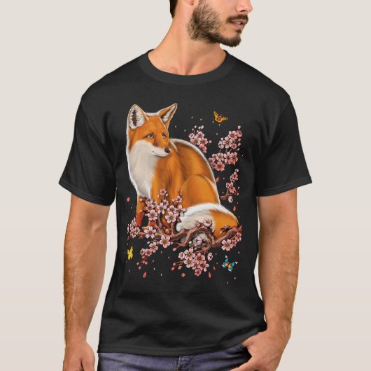 Vos Kersenbloesem T-shirt (Voorkant)