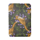 Vos, klokbloemen en klimop, groen, sinaasappel en  badmat (Voorkant Verticaal)