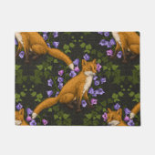 Vos, klokbloemen en klimop, groen, sinaasappel en  deurmat (Voorkant)