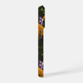 Vos, klokbloemen en klimop, groen, sinaasappel en  iPhone hoesje (Rechterkant)