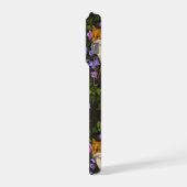 Vos, klokbloemen en klimop, groen, sinaasappel en  iPhone hoesje (Linkerkant)