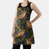 Vos, klokbloemen en klimop, groen, sinaasappel en  schort (Insitu)