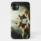 Vos knuffelen in Misty Forest Case-Mate iPhone Case (Achterkant)