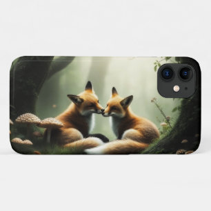 Vos knuffelen in Misty Forest Case-Mate iPhone Case