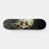 Vos knuffelen in Misty Forest Persoonlijk Skateboard (Horizontaal)