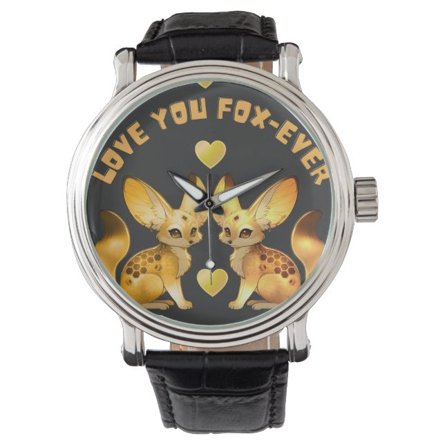 Vos Koppel Valentijn Kunst Horloge (Voorkant)