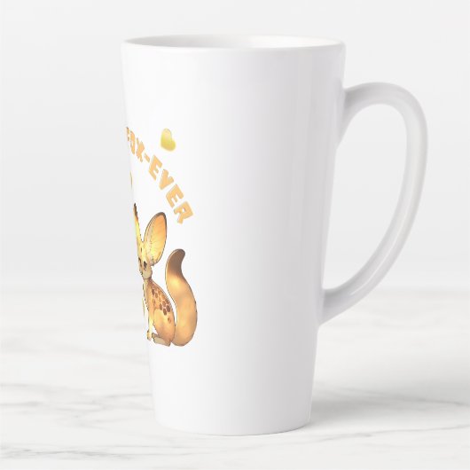 Vos Koppel Valentijn Kunst Latte Mok (Rechts)