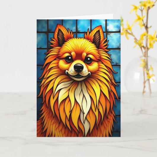 Vos Kunst Vaderdag Kaart (Gele Bloem)