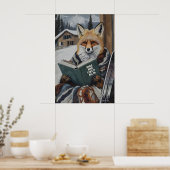 Vos Leest Ski Art Print Motiverende Winter (Keuken)