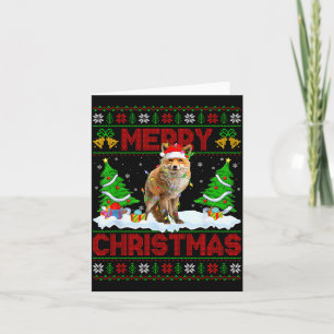 Vos Lelijke Kerst Trui Grappige Vos Dier Merry Chr Kaart