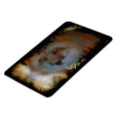 Vos-liefhebber Wildlife Art Magnet Magneet (Linkerzijde)