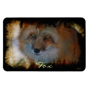 Vos-liefhebber Wildlife Art Magnet Magneet