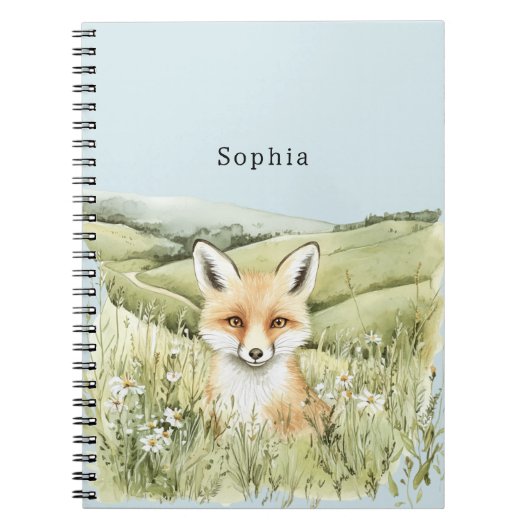 Vos Madelief Bloemen Notitieboek (Voorkant)