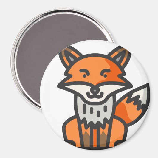 vos magneet (Voorkant / Achterkant)