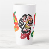 Vos markeert herfst latte mok (Voorkant)