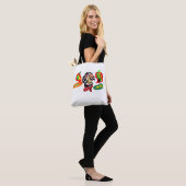 Vos markeert herfst tote bag (Op model)