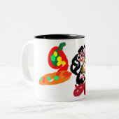 Vos markeert herfst tweekleurige koffiemok (Voorkant links)