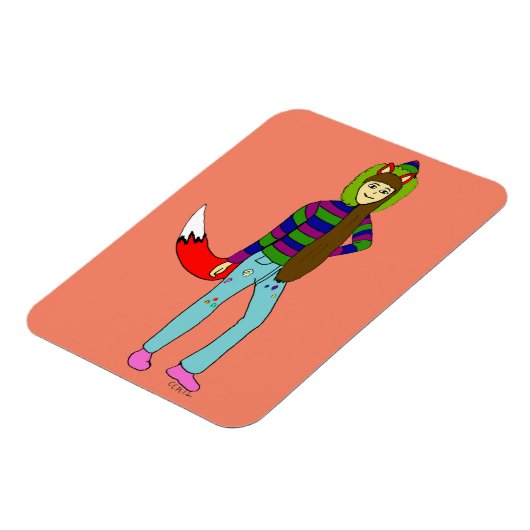 vos meisje   magneet (Linkerzijde)