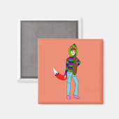 vos meisje magneet (Voorkant / Achterkant)