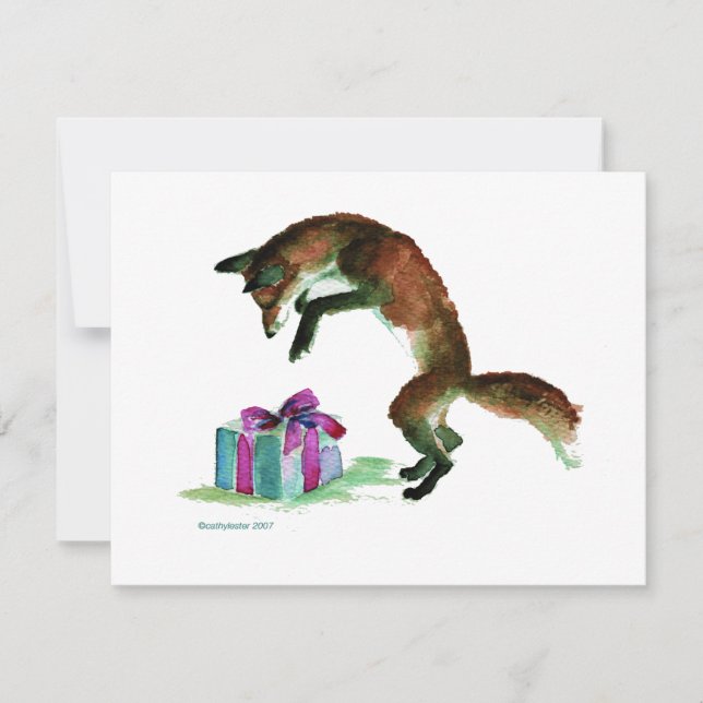 vos met cadeau (Voorkant)