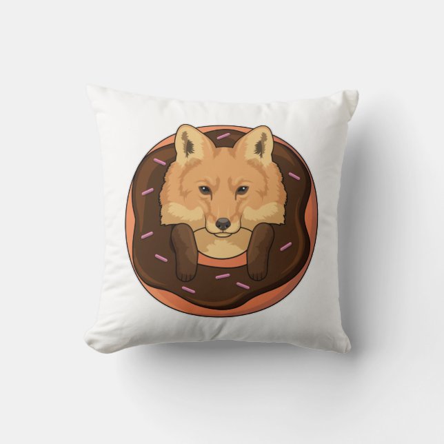 Vos met Donut Kussen (Voorkant)