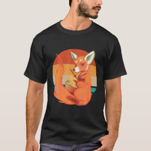 vos met een karf uit de Thaise noedels T-shirt