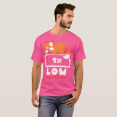 Vos met lage batterij t-shirt (Voorkant volledig)