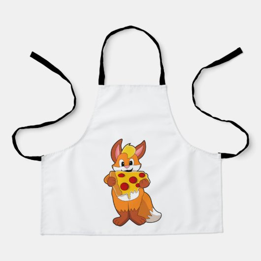 Vos met Pizza Schort (Voorkant)