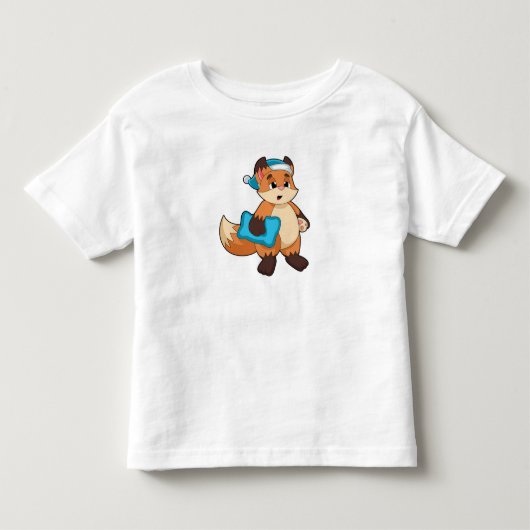 Vos met slaapmuts kinder shirts (Voorkant)
