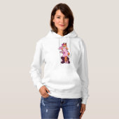 Vos met trouwjurk & bos bloemen hoodie (Voorkant volledig)