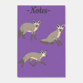 Vos met vleermuisoren post-it® notes (Voorkant)
