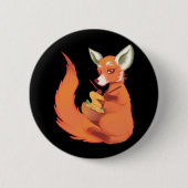 Vos Moeder Ronde Button 5,7 Cm (Voorkant)