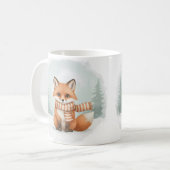 Vos Mok Cute Waterverf Winter Kerstcadeau Hout (Voorkant links)