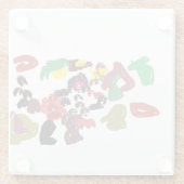 Vos mooie herfst glazen onderzetter (Achterkant)