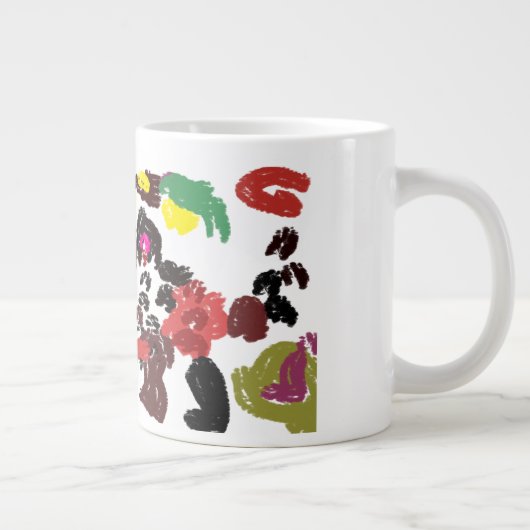 Vos mooie herfst grote koffiekop (Rechts)