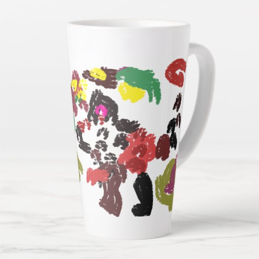 Vos mooie herfst latte mok (Rechterhoek)