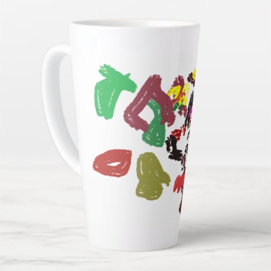 Vos mooie herfst latte mok (Linkerhoek)