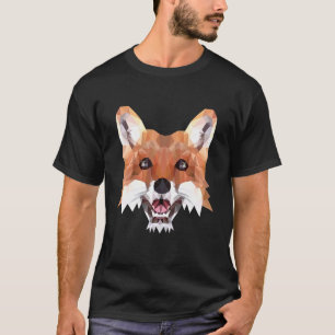 Vos Motief Polygoon Vos Vossen Bosdieren T-shirt