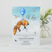 Vos Oh Jongen Waterverfballon Kaart (Staand voorkant)