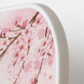 Vos onder Cherry Blossom Pickleball Paddle (Links Detail)